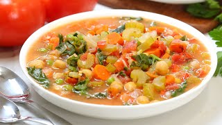 Hearty Vegetable Soup  Healthy  Nutritious  Easy Recipe [upl. by Tlevesoor142]