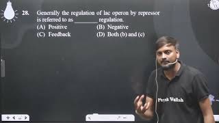 Generally the regulation of lac operon by repressor is referred to as  regulation [upl. by Quinby]