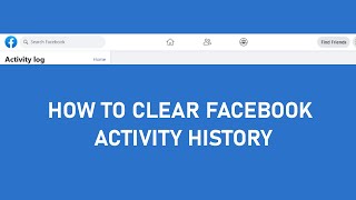 How to Clear Facebook Activity History  Easy Steps [upl. by Maxma]