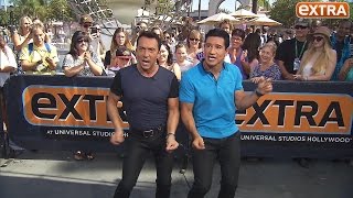 DWTS Judge Bruno Tonioli Dances with Mario Lopez Previews the New Season of the Show [upl. by Dublin]