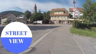 STREET VIEW Mitteltal in Black Forest in GERMANY [upl. by Aneeuqahs]