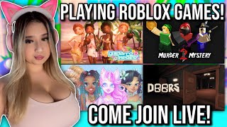 🔴 LIVE Playing roblox games join me [upl. by Ahsoem]