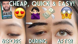 Just for Mens to Tint Eyebrows  How to and Review [upl. by Ecienal]