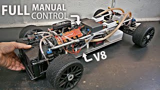 FINISHING the MANUAL Transmission on the 15 RC V8 CAR amp Learning How to DRIVE IT [upl. by Watts]