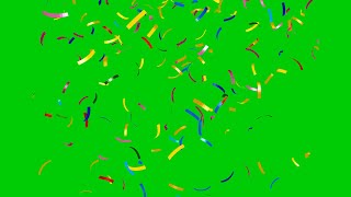 Confetti Falling Down Slow  Confetti green screen Free Copyright  Mondal Screen [upl. by Sair]