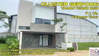 Cluster Serpong 7x12 Cuma 10jt Free Biaya Dekat Stasiun Rawa Buntu Tol di Sagara Residence Serpong [upl. by Khano739]