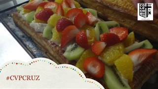 🍌🍓🥝Como hacer HOJALDRE DE FRUTAS🍎🍐🍊🍌🍓🥝 011 Banda de fruta  casero y fácil [upl. by Aitnecserc]