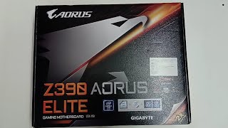 Z390 AORUS ELITE Motherboard Unboxing [upl. by Darrin181]