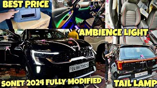 2024 KIA SONET HTK FULLY MODIFIED WITH PRICE  SONET MODIFICATION  KIA SONET MODIFIED [upl. by Nylyak]