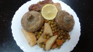 Jardinière sauce blancheجواز الجلبانة بلقرنون مرقة بيضاء [upl. by Parlin]