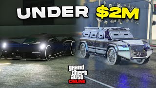 Top 10 BEST Vehicles To Buy Under 2M in GTA Online [upl. by Modnar]