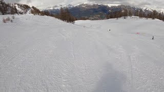 Skiing on the Italian Alps Sauze d Oulx Turin [upl. by Aman]