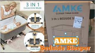 AMKE 3 in 1 Baby Bassinet Portable Baby Bed  Amazon Baby Products  Unboxing [upl. by Perseus495]