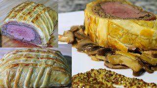 Bife Wellington na cama de cogumelos Receita fácil FiqueEmCasa comigo stayhome [upl. by Asseral344]