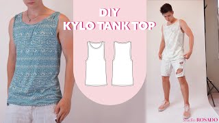 DIY Mens Tank Top  Beginner Friendly Sewing Tutorial  Kylo Tank Top [upl. by Rie]