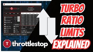 Throttlestop  Turbo Ratio Limits Explained  How to reduce temps in 12th amp 13th gen throttlestop [upl. by Dewees]