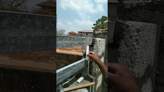 iron pipe fittingscompound wall techniques youtubeshorts construction [upl. by Landing]