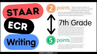 STAAR 7th Grade ECR Analysis Unveiling the Key Differences in 2 vs 5 Point Responses [upl. by Lashar]