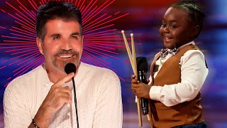 ADORABLE Kid Drummer SHOCKS the AGT Judges [upl. by Gusella691]