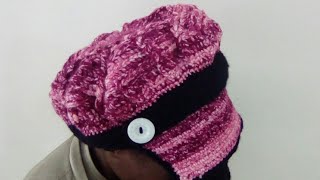 Tuto tricot  Béret de femme au crochet part22 [upl. by Cristiona321]