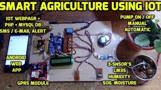 Smart Agriculture Using IOT [upl. by Acirretahs]