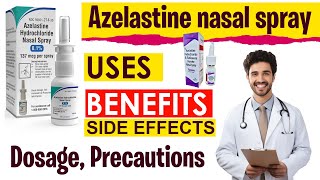 Azelastine nasal spray USES  BENEFITS  Side Effects  How to use azelastine nasal spray [upl. by Yemrots]