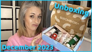 BirchBox December 2023  December 2023 Beauty Box Unboxing  December Monthly Selection [upl. by Naloc383]