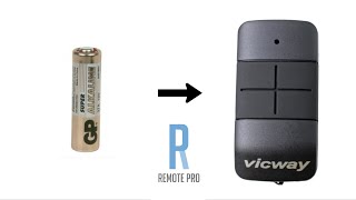 How to changeswap Battery for a Vicway FR60 Genuine Remote [upl. by Swigart]