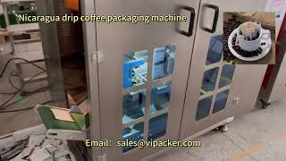 Nicaraguan ground coffee filter drip coffee packaging machine dripcoffee Nicaraguan [upl. by Dnomyaw670]