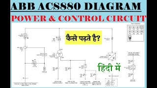 VFDDRIVE DIAGRAM DRAWING ABB ACS880 DIAGRAM  POWER amp CONTROL CIRCUIT  HINDI ME [upl. by Meehsar]