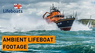 Ambient lifeboat footage with water wind and engine sound for relaxing white noise [upl. by Enila]