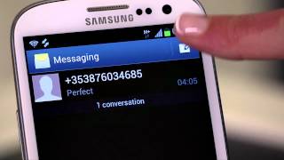 Samsung Galaxy SIII  Reading and writing text messages [upl. by Markiv870]