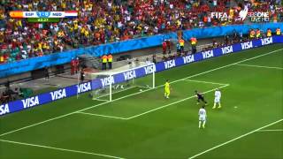 Robin van Persie flying headed goal  2014 World Cup [upl. by Artemus417]