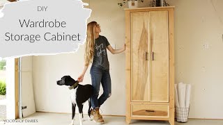 How to Build a Wardrobe Armoire CabinetUsing 2x4s and Plywood [upl. by Angel]