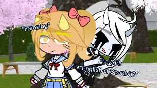 English or Spanish \\ 🐱Osana x Raibaru📒  Yandere Simulator x Gacha  MY AU [upl. by Nolana36]