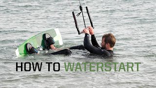 How to waterstart kitesurfing [upl. by Donaldson559]