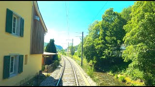 ★ 4K 🇨🇭 Oensingen  Balsthal  Oensingen cab ride Switzerland 072020 [upl. by Nnylecoj]