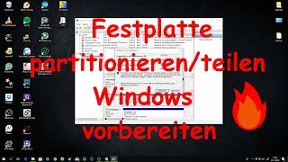 💻 FESTPLATTE PARTITIONIERENTEILEN  WINDOWS VORBEREITEN 🔥 [upl. by Eyar]