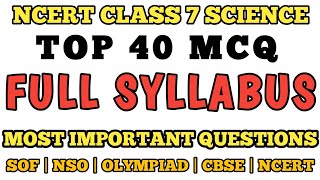 Best Mcq Class 7 Science  Full Syllabus MCQ  Class 7 Science Olympiad Ques class7mcq mcqncert [upl. by Avah535]