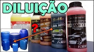 COMO CALCULAR Diluição De Shampoo Automotivo 📏 [upl. by Arreic202]