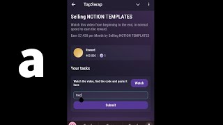 Selling NOTION TEMPLATES  TAPSWAP CODE  Earn 7450 per Month by Selling NOTION TEMPLATES [upl. by Sexton]