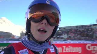 Ski Alpin Womens Giant Slalom SöldenAUT 2023 1run Highlights  Interview Mikaela Shiffrin5 [upl. by Netsrejk153]