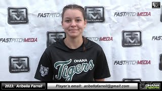 2023 Aribella Farrell 41 GPA  Pitcher Softball Skills Video  Ohana Tigers Gold [upl. by Eiralam]