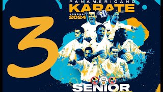 TATAMI 3  DIA 2  PANAMERICANO SENIOR KARATE URUGUAY 2024 [upl. by Kreis269]