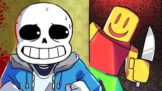 If SANS played ROBLOX HORROR GAMES Animation [upl. by Bronny936]