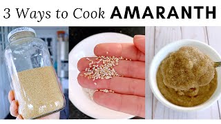 AMARANTH 3 Ways Popped Stovetop amp Instant Pot [upl. by Anikas677]