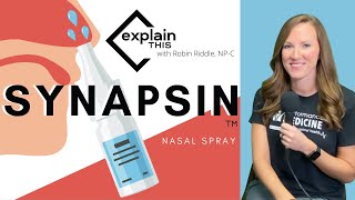 SYNAPSIN NASAL SPRAY I Explain This with Robin Riddle NPC [upl. by Sineray]