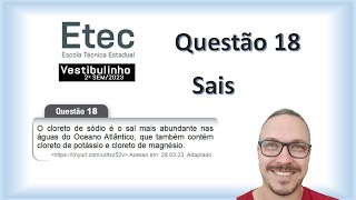 O cloreto de sódio é o sal mais abundante nas águas do Oceano Atlântico que também contém [upl. by Wills]