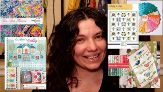 Fabric Patterns and Books Spring Quilting Inspiration quilttube [upl. by Suollecram130]