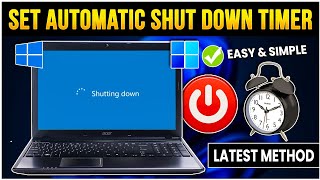 How to Set a Shutdown Timer on Windows 1011 PCLaptop 2024🕒💻Adjust Automatic Shutdown Timer PC🖥️ 🤯 [upl. by Ynnij]